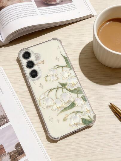 Cute Floral Pattern Transparent Four-Corner Anti-Drop Raised Screen Design Phone Case Compatible With Google Pixel 9 Pro XL/ Smart 8/ Hot 40i/Spark 20/Spark 20C/Spark Go 2024/ Moto G84/Honor X9b/Ace 3V/Galaxy S26 S25 S24Ultra S24Plus S24FE S23 S22 S21 S20 A73 A72 A70 A55 A54 A53 A52 A50 A30 A42 A35 A34 A33 A25 A24 A20 A30 A15 A56 A57 A16 A17 A07
