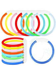 4 Colorful Underwater Diving Rings, Underwater Swimming Pool Rings, Underwater Fun Rings, And Training Underwater Throwing Diving Rings For Summer Pool Party Games, Suitable For Various Gifts And Summer Water Activities - View 8