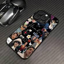 Funda para teléfono con estampado de gafas de sol de panda, compatible con Samsung, Apple, VIVO, OPPO, , Transsion, ,  y Honor. Fabricada en TPU, ofrece protección contra golpes y caídas. Un regalo ideal para familiares y amigos. - Negro - Ver 1