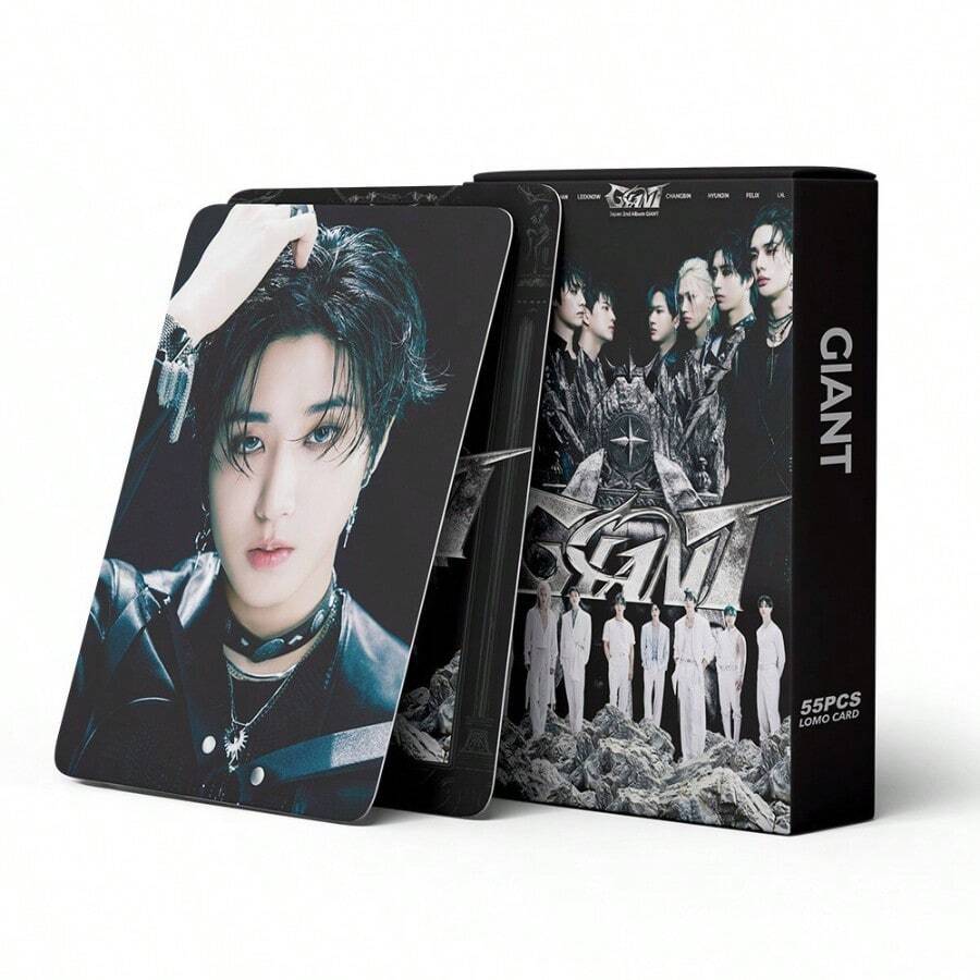 1Set/55pcs Arirang SKids 2ND Japan Album GIANT K-POP Fan Merchandise, SKZ Limited Edition Fan Support Gift, Collectible Photo Cards, Stickers, Halloween Gift, Party Gift, Christmas Gift, Katseye Light Stick, Straykid, Photocard, Katseye Photo Card K POP - Multicolor - View 1