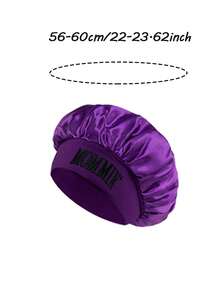 2Pcs Printed Satin Sleep Bonnet,Soft Comfortable Sleeping Bonnet,Elastic Wide-Brim Silky Sleeping Cap For Hair Protection - Multicolor - View 2