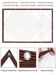 Outdoor Waterproof Tarp, Waterproof Canvas, Greenhouse Plant Cover And Rain Shelter; Wear-Resistant, Anti-Aging And Multi-Functional. Suitable For Garden, Outdoor Camping And Protection. - Multicolor - View 7