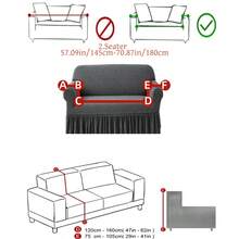 1PC Fleece Fabric Non-Slip Elastic Decorative Sofa Cover, Jacquard Carved Leaf Pattern, Pet-Friendly Anti-Dirt Anti-Dust, Suitable For 1/2/3/4 Seater Sofa, All Seasons - Dark Grey - View 14