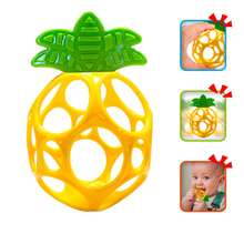 Fruit Shaped Baby Rattle Toy, Soft Hand Grab Ball With Rattle Sound, Early Educational Sensory Toy, Textured Teething Relief Toy For Newborn 0 Month+, Perfect Baby Shower Gift - 彩色 - 查看 5