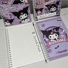 Sanrio Authorized Kuromi 2/4pcs A5/A7 Spiral Notebooks, Colorful Lined Cover And Inner Pages Design, Suitable For Office, Accounting, Study Notes, Student Gift And Back To School Essential - Multicolor - View 4
