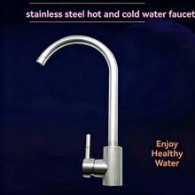 Hot And Cold Stainless Steel Faucet Sink Basin Kitchen Wash Basin - Silver - View 7