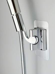 1pc No-Drill Wall- Shower Head Holder, Adjustable Bathroom Shower Head Hose Accessory Fixer, Universal Shower Base, Up-Down Left-Right Adjustable Shower Bracket - Long Universal Joint - View 9