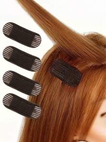 Juego de 4/1 piezas de pinzas invisibles para rizos de cabello, accesorio para peinado de mujer, almohadilla simple sin costuras para reforzar la raíz del cabello, accesorio esencial para dar volumen a los flequillos y rizos, volumizador de cabello, almohadilla invisible para elevar el cabello, pinza de volumen para la raíz del cabello con corona alta, pieza de cabello superior - Multicolor - Ver 8
