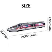 1件兒童磁力高速列車玩具,附慣性功能,男孩列車玩具組,輕軌小火車模型 - 彩色 - 查看 7