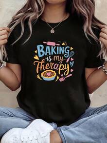 Women T-Shirts - 黑色 - 查看 2
