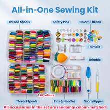 150 Colors 100 Colors 80 Colors 32 Colors + 36 Colors DIY Set, Includes Various Letter Beads, Round Beads, Faux Pearls, Various Tools, Cross Stitch Thread Box, 3-Layer Embroidery Thread Set, Winding Board, Embroidery Needle Box, Portable Storage - Multicolor - View 15