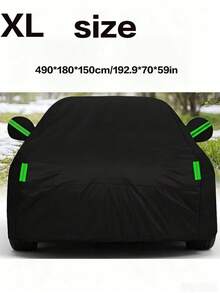 Thickened Fabric Car Cover, Full Surround Design For Dust, Sun, Rain And Snow Protection, Blocks UV Rays To Insulate And Cool Down Car Interior, Windproof, Scratch Resistant And Tear Resistant, All-Round Protection For Outdoor Parking, - Silver - View 16