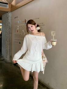 Women Tops - White - View 8