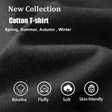 Summer 20261 Girls' Lightweight And Breathable Short Sleeve T-Shirt, Cute Black And White Cat Print, Super Soft And Breathable, Fashionable And Cute Style, Ideal For Everyday Wear And Pet Parties - 黑色 - 查看 5