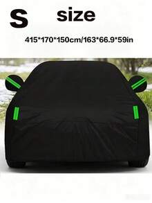 Thickened Fabric Car Cover, Full Surround Design For Dust, Sun, Rain And Snow Protection, Blocks UV Rays To Insulate And Cool Down Car Interior, Windproof, Scratch Resistant And Tear Resistant, All-Round Protection For Outdoor Parking, - Silver - View 28