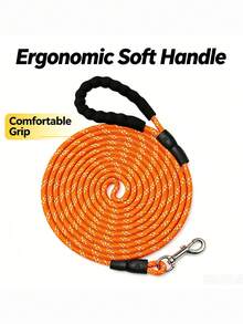 Extra Long Reflective Nylon Dog Leash Anti-Breakage Non-Slip Handle 360° Tangle-Free Swivel Clip Suitable For Outdoor Walking Recall Training Small And Medium Dogs - Multicolor - View 6