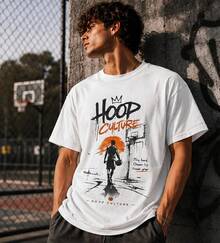 Camiseta de jugador de baloncesto Hoop Culture, camisetas urbanas de estilo streetwear, camiseta unisex cómoda para entrenamiento, regalo para jugadores de baloncesto, unisex* - Blanco - Ver 1