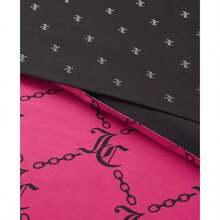Juicy Couture Logo Link 6-Pc. Comforter Set |  | Comforters - Hot Pink/ Black - View 5