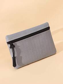 Monedero mini de unicolor, tarjetero, bolso de mano, funda para identificación, disponible en tonos de caramelo multicolor simple para satisfacer diversas necesidades - billetera - Ver 17