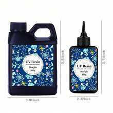 1000g/500g/100g UV Resin, High Hardness, Ultra-Transparent, Low Odor, Non-Yellowing, Bubble-Free, Pre-Mixed, Fast-Drying, Suitable For Jewelry Making, DIY Crafts, Coating - UV Resin - View 4