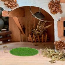 5pcs Happyyami Artificial Moss Mats, Round Mini Faux Grass Pads, Suitable For Bonsai, Terrarium, DIY Crafts And Garden Decor - A - View 10