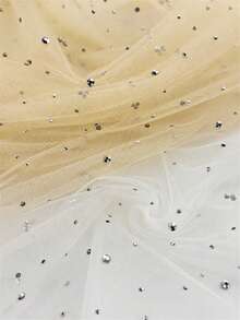 HHMC Shiny Rhinestone Embellished Tulle Fabric, Multicolor Glitter Mesh Fabric, Suitable For Wedding Dresses, Ballet Tutus, Party Decorations And DIY Hair Accessories - Multicolor - View 16