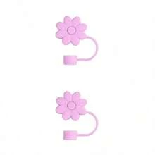 Ống hút hoa bằng rơm, phù hợp cho cốc 30oz và 40oz, nắp ống hút silicone, có thể tái sử dụng, bảo vệ đầu ống hút, phù hợp cho ống hút 10mm (0.4 inch), đồ dùng học tập - Nhiều màu - Xem 13