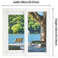 1 pieza Malla mosquitera autoadhesiva con cremallera para ventana, apta para ventanas del hogar, desmontable - A - Ver 3