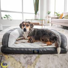 - Sof ortopdico acolchado para mascotas, color gris pizarrn - Grande + Gris - Ver 5