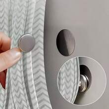 12/4pcs Magnetic Curtain Clips - Light-Blocking & Wind-Proof, Suitable For Fixing Curtains Or Shower Curtains To The Wall, Magnetic Shower Curtain Clips Prevent Water Leakage, Bathroom Curtain Clips, Light-Blocking Clips, Anti-Flutter Clips, Gap-Sealing Magnetic Clips, No Tools Required, No Drilling, Reusable - Multicolor - View 2