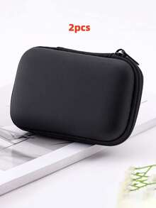 1/2/4pcs Anti-Pressure Earphone Case, Portable Hard Drive Storage Zipper Bag, Waterproof Wireless Earphone & Cable Organizer, Mini Digital 3C Storage Box, Waterproof And Portable, Multifunctional Carry Case - View 15