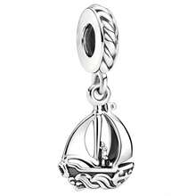 1Pc Silver Pendant Beads, A Classic Minimalist Style Travel Pendant Bead, Suitable For Making Handcrafted Bracelets, Necklaces And Jewelry Accessories - Silver - View 17