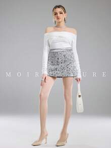 MOIRÉALLURE 1雙純色適合日常生活的基礎緊身褲 - 無色 - 查看 6