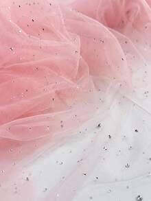 Sparkling Rhinestone Tulle Fabric, Transparent Mesh Material With Sequins, Soft, Lightweight And Flowing, Suitable For Wedding Veil, Evening Gown, Party Decor, Ballet Tutu, Home Decor And DIY Sewing Projects - 1 - View 13