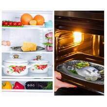 1/10pcs Heavy Duty Disposable Aluminum Trays, Stackable, Durable And Sturdy Rectangular Food Containers, Suitable For Grilling, Cooking, Baking, Outdoor, Party And Holiday Use Kitchen Gadgets! - Multicolor - View 9