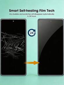 3 pièces Film hydrogel anti-espionnage couverture complète protecteur d'écran mobile compatible avec Honor/Compatible avec Huawei anti-explosion résistant aux rayures anti-espion protection de la vie privée au bureau/métro installation facile réparation automatique des rayures film protecteur ne supporte pas la reconnaissance d'empreintes digitales film souple [Pas de verre] [Version internationale, pas de version locale] - Noir - Voir 8