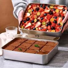 Stainless Steel Food Storage Container Set With Clear Lids, Ideal For Storing Meat, Fruits, And Vegetables-Perfect For Camping, Outdoor Activities, And Home Use; Stackable Kitchen Storage Containers. Halloween, Mother's Day - Multicolor - View 9
