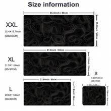 1pc Tech-Style Linear Large Gaming Mouse Pad - Non-Slip Rubber Base, Abstract Art Pattern, Suitable For PC Gaming, Home Office Desk, Computer Workspace, Dramatic Scenes, Extended Mouse Pad, Exclusive For Tech Enthusiasts - View 3