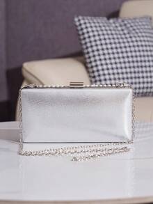 Handmade Evening Clutch/Handbag With Glitter And Rhinestone Embellishments, Party Bag, Cosmetic Bag, Shoulder Bag With Strap, Fashion Handbag - 軍綠色 - 查看 8