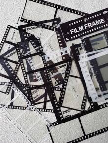 1 Pack 15pcs Vintage Movie Music Photo Frame PET Stickers, DIY Scrapbook Decoration - Multiple Styles - View 7