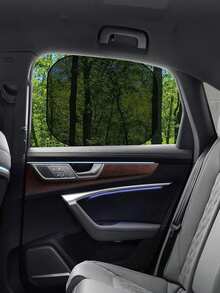 2pcs Car Sunshade Set, Universal Foldable Car Sunshade, Full Protection For Front And Rear Seats, Side Windows And Rear Windshield, Suction Cup Installation Suitable For All Car Models, Foldable And Easy To Store, Suitable For Hot Weather And Outdoor Parking - Multiple Styles - View 3