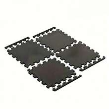 10pcs High Density EVA Foam Interlocking Exercise Mats Set, Black - Durable Heavy Duty Gymnastics Fitness Flooring Mats, Suitable For Home Gym, Yoga And Workout - Multicolor - View 10