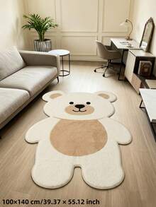 1 pieza Nueva llegada de verano, alfombra absorbente, suave y amigable con la piel, alfombra de oso de dibujos animados 3D de pie junto a la cama, alfombra decorativa de caliente de verano, alfombra decorativa, decoración de dormitorio, alfombra pequeña, alfombra, decoración del hogar, alfombra de sala de estar, alfombra pequeña de sala de estar, alfombra de dormitorio, decoración del hogar de sala de estar, alfombra de exterior, alfombra lavable - Multicolor - Ver 12