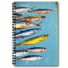 1 Spiral Bound Notebook, Printed With Watercolor Turtle And Hibiscus Flower Pattern, Pink Floral Ocean Style, A5 Lined Pages; Ideal For School/Office Supplies, Also A Great Gift For Marine Life Enthusiasts. - Ocean Series - View 23