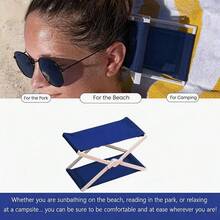 1 Pc Portable Folding Outdoor Pillow, Compact Easy Storage Cushion, Multifunctional Headrest & Back Pillow For Camping, Beach And Outdoor Relaxation - Multicolor - View 5