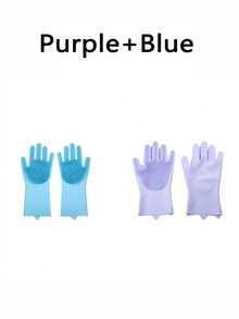 1/2 This Product Is Made Of Silicone And Is Heat-Resistant. It Is Designed To Be Worn When Bathing Cats And Dogs, And Can Also Be Used For Washing Dishes And Cleaning. It Is A Household Kitchen Item As Well As A Pet Product, Offering Multiple Colors. - Multicolor - View 17
