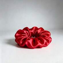 1/12/24/60/100pcs Burgundy Satin Hair Ties, Silky, Multi-Functional, Elegant & Cute Scrunchiess, Suitable For Women And Girls, Small Elastic Hair Cord Set, Multi-Color Assorted, Korean Style Women's Fashion Hair Accessories, Headwear, Elastic Scrunchiess, Hair Accessory Combination Set, All Season Ponytail Elastics Rubber Bands - Multicolor - View 3