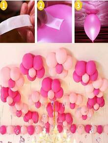 100pcs/Roll Balloon Glue Dots, Suitable For Balloon Accessories, Balloon Dots, Birthday Wedding Party Balloon Adhesive, Balloon Arch Balloons,Back To School - View 2