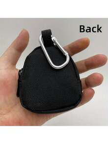 1pc Back To School Mini Cute Cartoon Capybara Print Zipper Coin Purse With Keychain - Black Wallet Style Storage Bag, Zipper Secure Closure, Suitable For Sports, Outdoor Travel, Birthday Gifts, Suitable For Daily Use, Outings, Travel, Shopping, Mini Coin Purse, Pendant, Packaging Decoration - Black - View 8