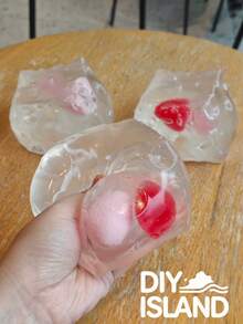 Glacier Jumbo Clear Cheese Squishy Toy - Multicolor - View 6